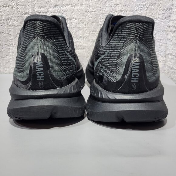 HOKA One One Mach 6 Wide Men’s Size US 12.5 2E Black Outer Orbit Running Sneaker - Picture 3 of 12